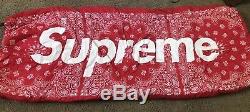 SupremeX /The North Face Dolomite S3 Bandana Paisley Sleeping Bag RED Authentic