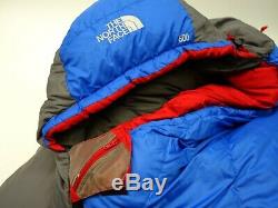 The North Face Blue Igloo 20° 600 Goose Down Sleeping Bag Camping Hammock Long