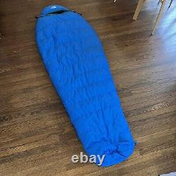 The North Face Blue Kazoo Goose Down Mummy Style Sleeping Bag Regular Left Hand