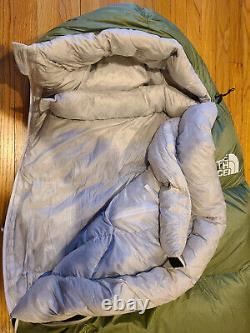 The North Face Green Kazoo Eco 0 deg down Sleeping Bag Forstshd/Tingry Reg/RH
