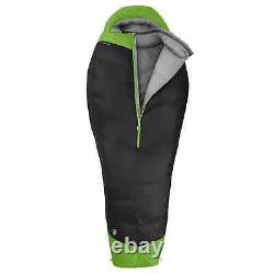 The North Face Inferno 0F/-17C Camping Sleeping Bag Asphalt Grey Glo Green BG221