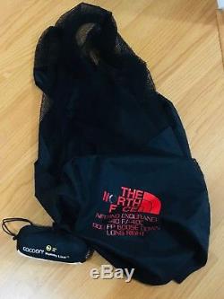 The North Face Inferno -40F 800 Down Sleeping Bag Size LONG Right Zip Silk Liner