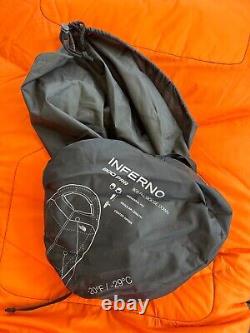 The North Face Inferno 800 Pro Down -20F Sleeping Bag ORANGE/BLACK/GRAY REGULAR