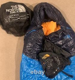 The North Face One Bag Sleeping Bag Regular Hyper Blue Radiant Yellow MSRP $300