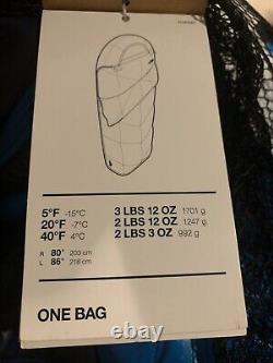 The North Face One Bag Sleeping Bag Regular Hyper Blue Radiant Yellow MSRP $300