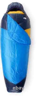 The North Face The One Bag Sleeping Bag Long Blue/Yellow $360 Retail TNF