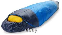 The North Face The One Bag Sleeping Bag Long Blue/Yellow $360 Retail TNF