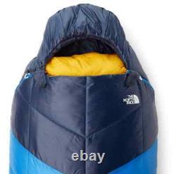 The North Face The One Bag Sleeping Bag Long Blue/Yellow $360 Retail TNF