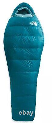 The North Face Trail Lite Down 35 Sleeping Bag Regular RH Blue Coral $240 NWT