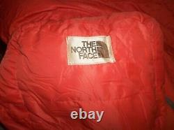 The North Face USA Made Solar Flare Goose Down Sleeping Bag SUPER WARM Rare TNF
