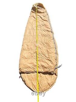 The North Face USA Solar Flare Goose Down Mummy Sleeping Bag Brown Label Rare