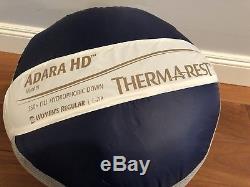 Therm-a-Rest Adara HD Sleeping Bag 4 Season 750 Hydrophobic Down 10Deg MSRP $595