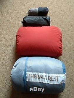 Thermarest Sleep System Down Sleeping Bag Inflatable Mat therm-a-rest