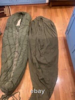 US Army M-1949 Feather Filled Mountain Sleeping Bag WithCover Good Condition