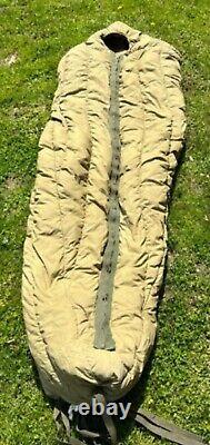 US Military 1951 Korean War Era Mummy arctic down filled Sleeping Bag size reg