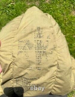 US Military 1951 Korean War Era Mummy arctic down filled Sleeping Bag size reg