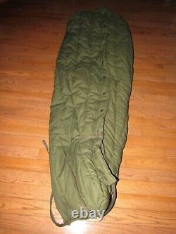U. S. Air Force Extreme Cold Down Mummy Military Sleeping Bag Genuine EUC