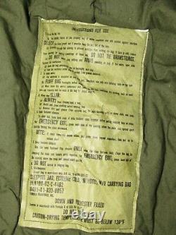 U. S. Air Force Extreme Cold Down Mummy Military Sleeping Bag Genuine EUC