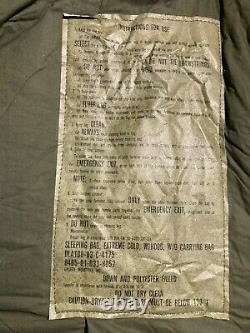 U. S. Army Extreme Cold Weather Sleeping Bag- NEW Sealed