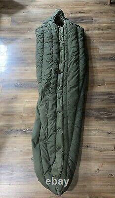 U. S Military Army Extreme Cold Weather Sleeping Bag withhood Down Polyester Filled