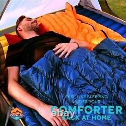 Ultralight Backpacking 32-50F Down Sleeping Bag 27oz