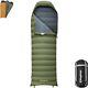 Ultralight Down Sleeping Bag 650 Fp Compact Cold Weather 3-4 Season Sleepi