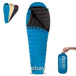 Ultralight Down Sleeping Bag for Adults 44-62 Degree F with 600 Fill Power, C