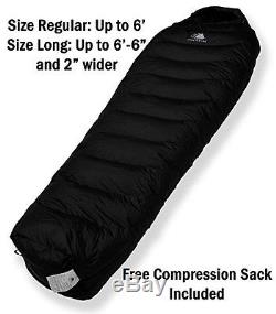 Ultralight Mummy Down Sleeping Bag 15 Degree 4 Season Lightweight Design fo