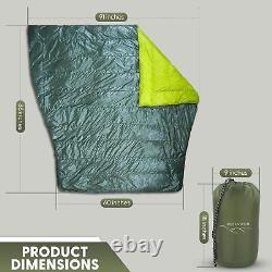 Ultralight Sleeping Bag Top Quilt 850 Down Ultralight Backpacking Camping B