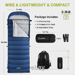 Ultralight Sleeping Bag for Backp. Down Sleeping Bags for Adults 650/700 FP