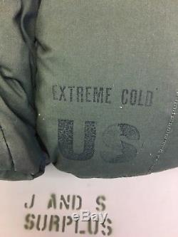 Us Military Extreme Cold Sleeping Bag NSN 8465-01-033-8057 Used Down Filled