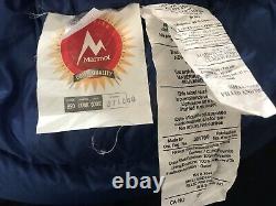 Very Nice Marmot Helium 15 Degree 850 Down LONG Sleeping Bag