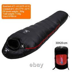 Very Warm Goose Down Filled Mummy Style Sleeping Bag Fit for Winter Thermal