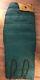 Vintage 1970s Thaw Corp Down Sleeping Bag 75x30 Early Rei Right Zip Green Rare