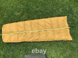 Vintage 60s/70s WOODS Down Filled Sleeping Bag Mustard Yellow