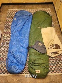Vintage 70s 80s North Face Grey Goose Down Sleeping Bags Excellent Condition 7