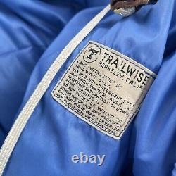 Vintage Adult Trailwise Berkeley Down Sleeping Bag, Mod Mummy, Hooded -20 Below