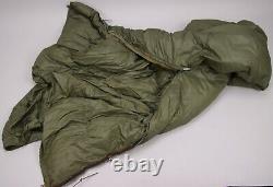 Vintage COMFY Goose Down Sleeping Bag Mummy OD Green Seattle Quilt Co