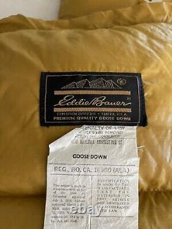 Vintage Eddie Bauer Goose Down Premium Mummy Sleeping Bag 32x70