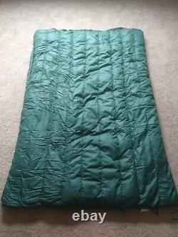 Vintage Eddie Bauer Totem 2 Person Goose Down Sleeping Bag withRain Bag