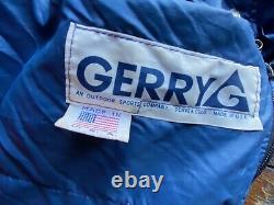 Vintage GERRY USA Goose Down 7ft Sleeping Bag Mummy NICE