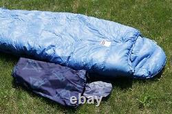 Vintage HOLUBAR Down Fill Sleeping Bag -Long Length Left Zip -Blue
