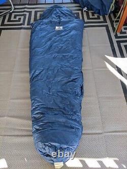 Vintage Holubar Down Fill Mummy Sleeping Bag Blue WithPacking Sack