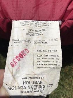 Vintage Holubar Down Sleeping Bag Boulder Colorado USA 40 Oz Fill QUALTY BAG