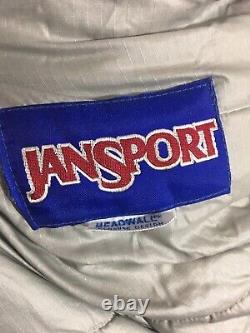 Vintage Jansport Sleeping Bag Retro Color Way Red Blue Silver Mummy Storage Bag