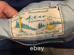 Vintage Rei Recreational Equipment Down Sleeping Bag