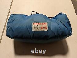Vintage Sleeping Bag Goose Bay Cloud 9 Nine Down filled blue