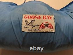 Vintage Sleeping Bag Goose Bay Cloud 9 Nine Down filled blue