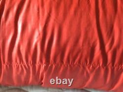 Vintage THE NORTH FACE LIGHTWEIGHT DOWN SLEEPING BAG, LARGE, RED, OUTSIDE BAG