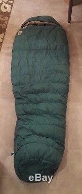 Vintage THE NORTH FACE USA Goose Down Brown Label Mummy Sleeping Bag A16 DEMO
